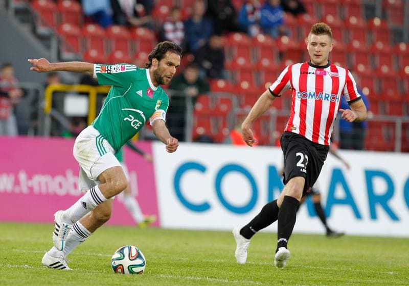 Football. T-Mobile Ekstraklasa. Cracovia Krakow - GKS Belchatow. 10.05.2015