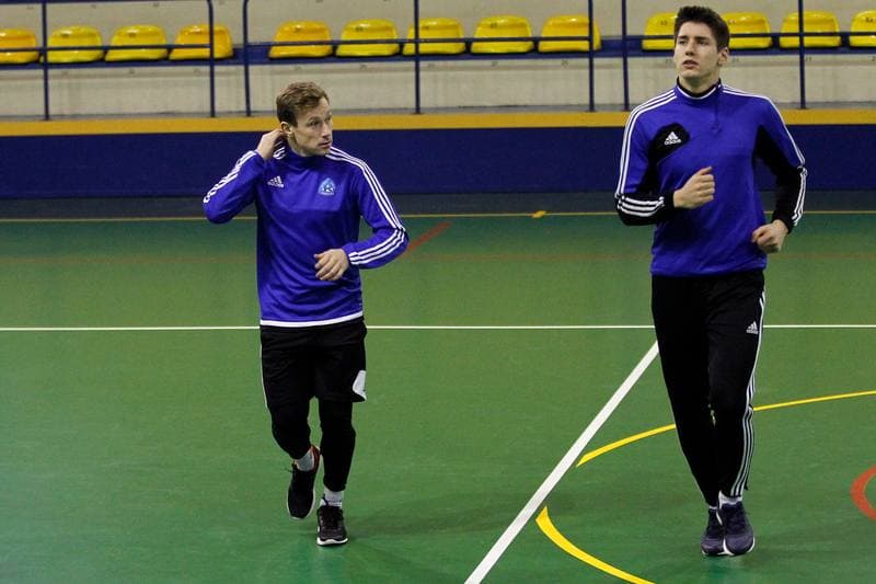 Football. Ruch Chorzow. Training. 07.01.2016