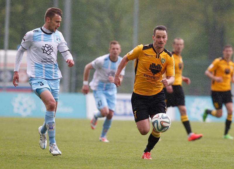 Football. I Liga. Stomil Olsztyn - GKS Katowice. 17.05.2015