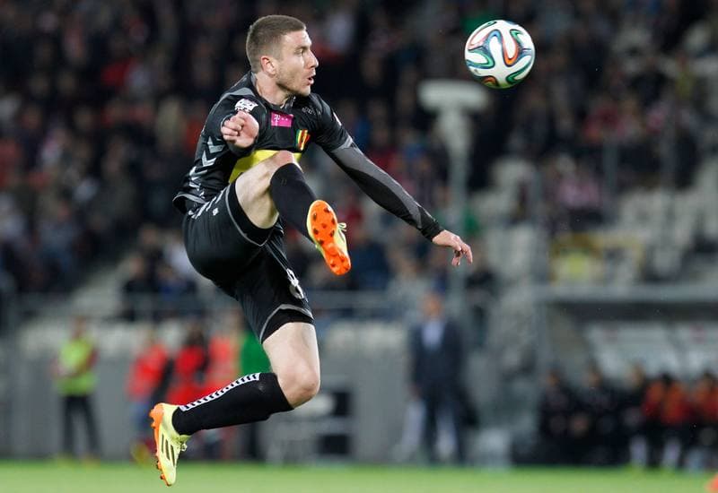 Football. T-Mobile Ekstraklasa. Cracovia Krakow - Korona Kielce. 22.05.2015