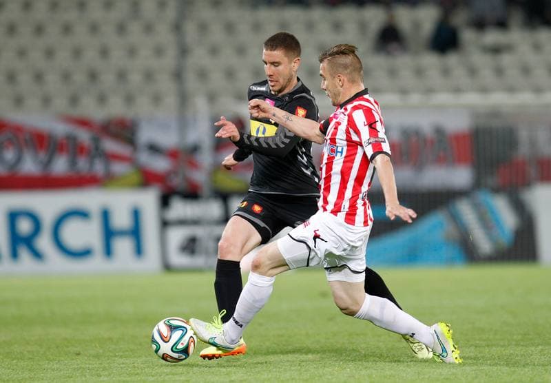 Football. T-Mobile Ekstraklasa. Cracovia Krakow - Korona Kielce. 22.05.2015