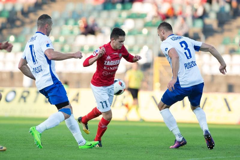 Football. Nice I Liga. Zaglebie Sosnowiec - Puszcza Niepolomice. 23.08.2017