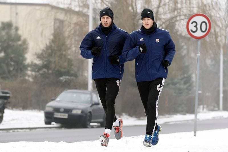 Football. Piast Gliwice. Training. 07.01.2016