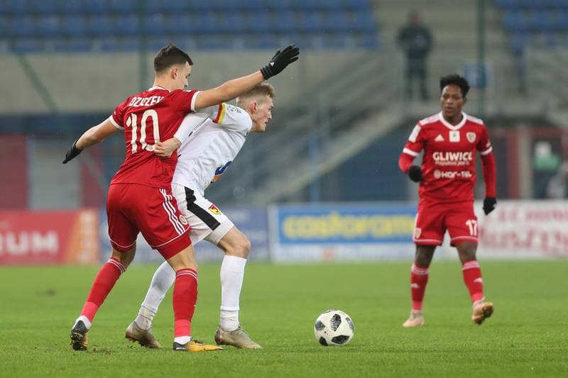 Football. Lotto Ekstraklasa. Piast Gliwice - Jagiellonia Bialystok. 21.12.2018