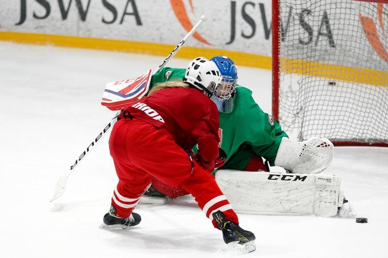 Ice Hockey. Women's U18 National Team. Training. 03.01.2019