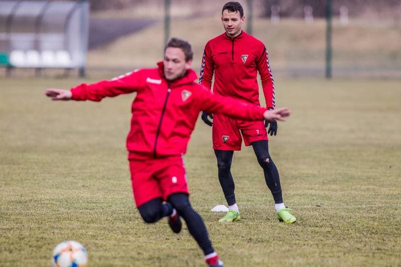 Football. Zaglebie Sosnowiec. Training. 20.02.2020