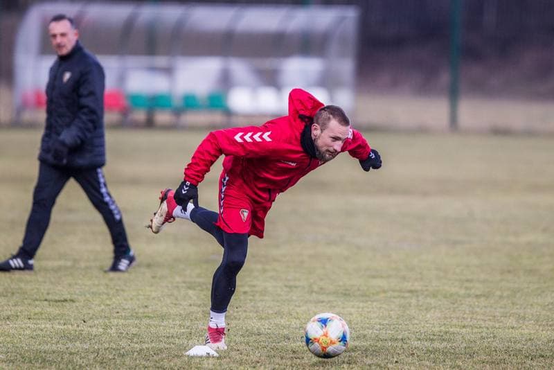 Football. Zaglebie Sosnowiec. Training. 20.02.2020