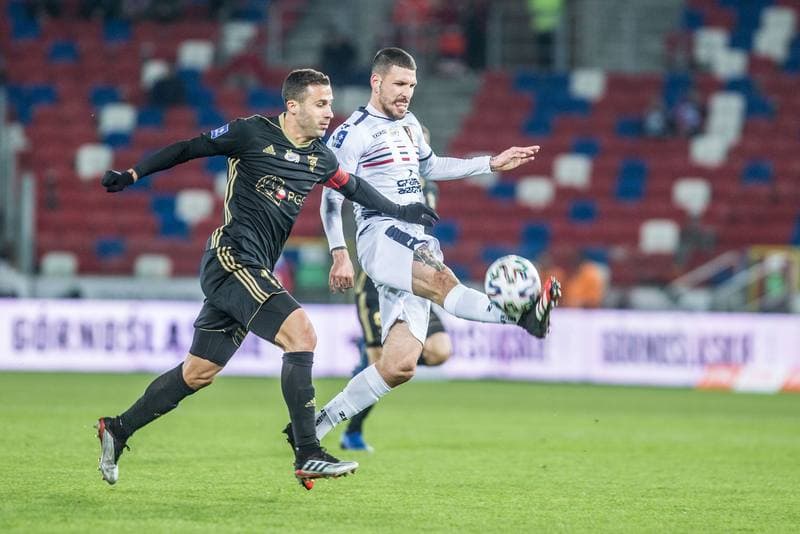 Football. PKO BP Ekstraklasa. Gornik Zabrze - Pogon Szczecin. 29.02.2020