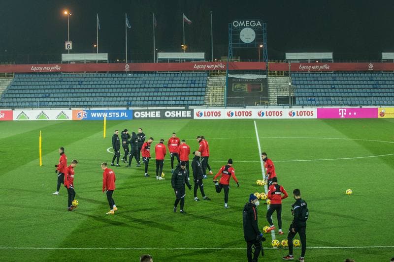 Football. Poland national team. Training. 09.11.2020