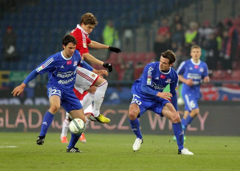 Football. T-Mobile Ekstraklasa. Wisla Krakow - Podbeskidzie Bielsko-Biala. 04.03.2013