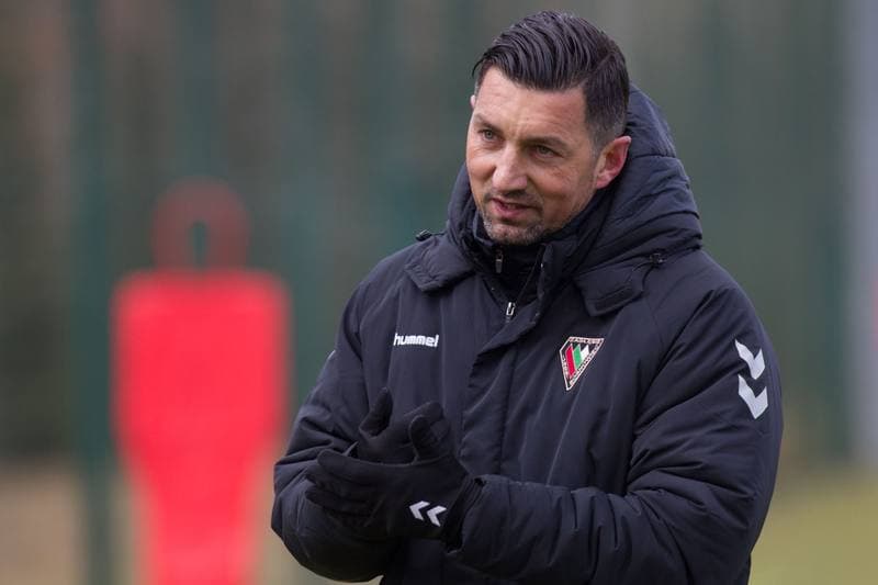 Football. Zaglebie Sosnowiec. Training. 20.02.2020
