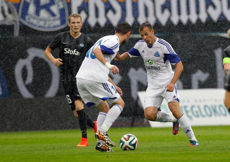 Football. UEFA Europa League. Ruch Chorzow - Esbjerg FB. 31.07.2014