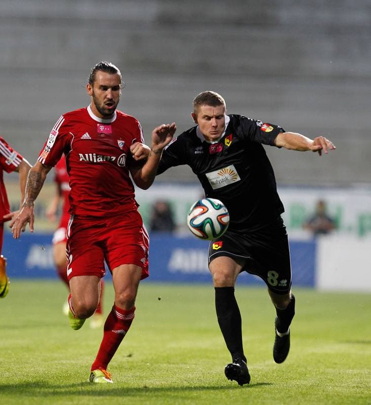 Football. T-Mobile Ekstraklasa. Gornik Zabrze - Jagiellonia Bialystok. 08.08.2014