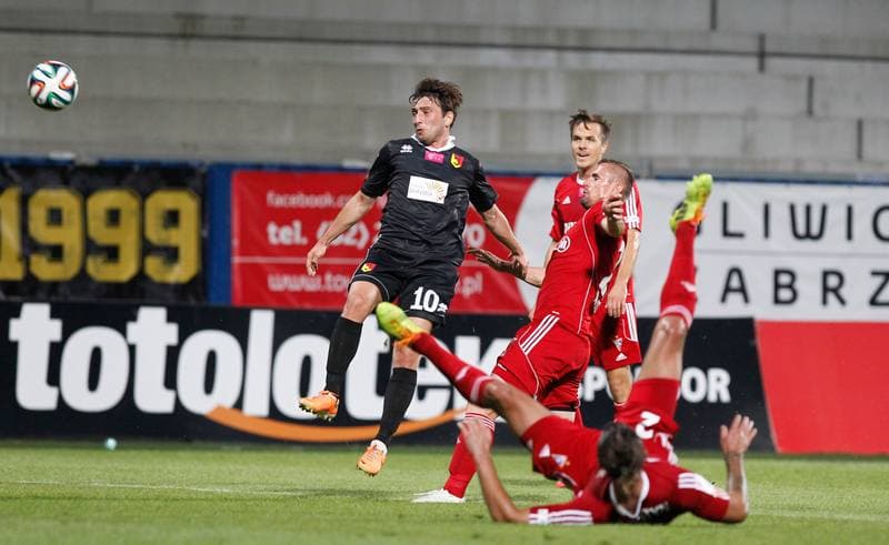 Football. T-Mobile Ekstraklasa. Gornik Zabrze - Jagiellonia Bialystok. 08.08.2014