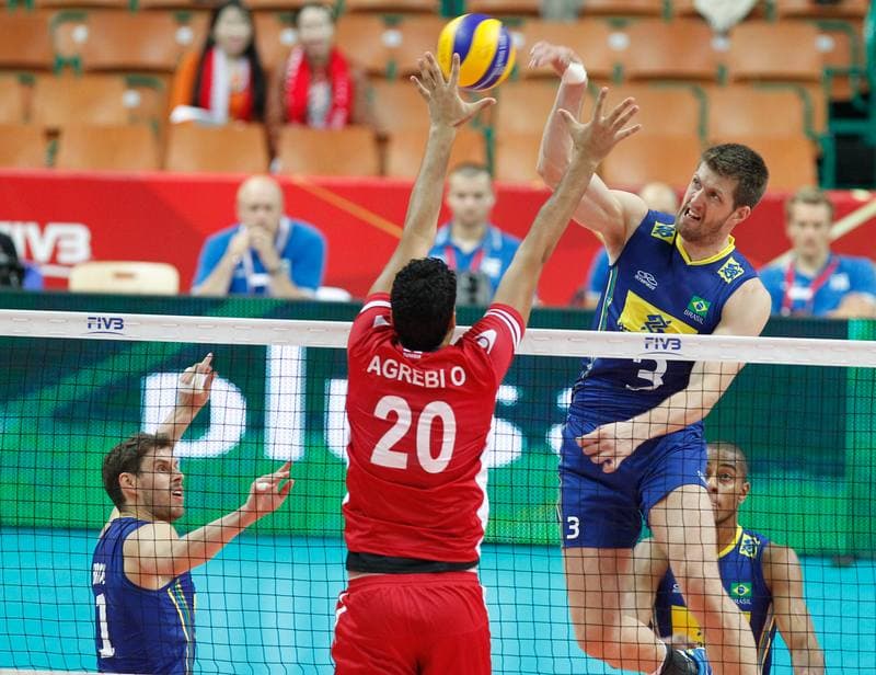 Volleyball. FIVB Men's World Championship. Brazil - Tunisia. 03.09.2014