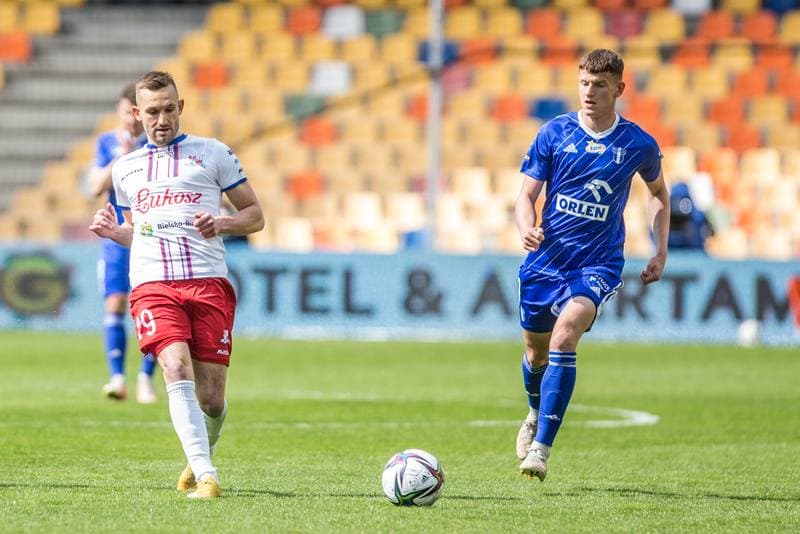 Football. PKO BP Ekstraklasa. Podbeskidzie Bielsko-Biala - Wisla Plock. 08.05.2021