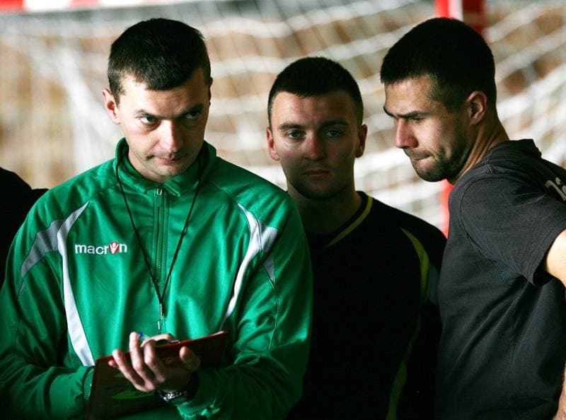 Football. GKS Katowice. Training. 07.08.2014