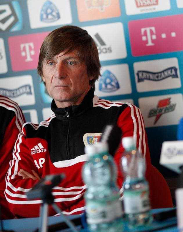 Football. Ruch Chorzow. Press Conference. 12.02.2015