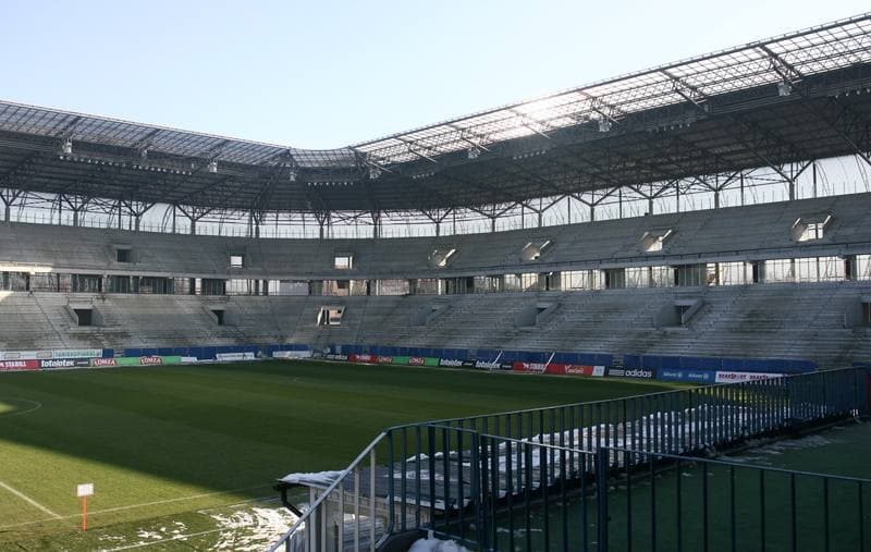 Football. T-Mobile Ekstraklasa. Gornik Zabrze - Stadion. 12.02.2015