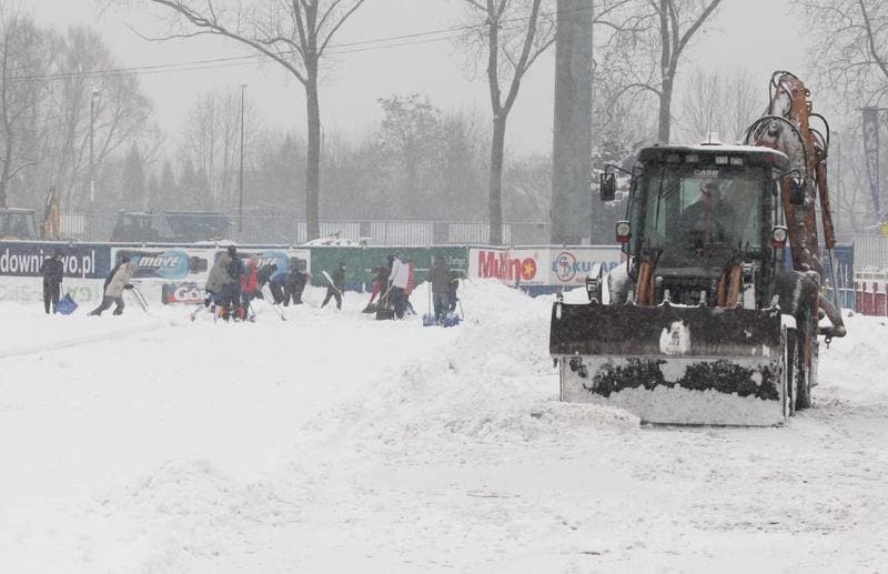 Football. Gornik Zabrze. Training. 17.02.2012