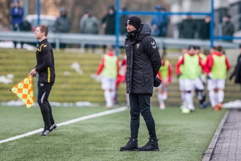 Football. Sparing. GKS Tychy - Fotbal Trinec. 23.01.2021
