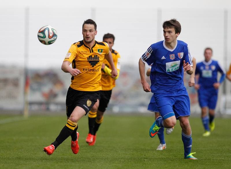 Football. I Liga. Pogon Siedlce - GKS Katowice. 19.04.2015
