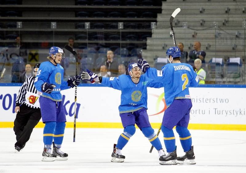 Ice Hockey. IIHF World Championship Division 1A. Poland - Kazakhstan. 23.04.2015