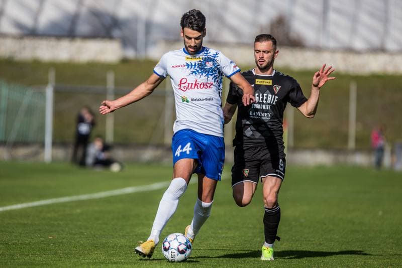 Football. Fortuna I Liga. Zaglebie Sosnowiec - Podbeskidzie Bielsko-Biala. 24.10.2021