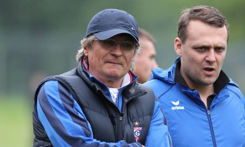 Football. Sparing. Slavia Ruda Slaska - Gornik Zabrze. 12.05.2012