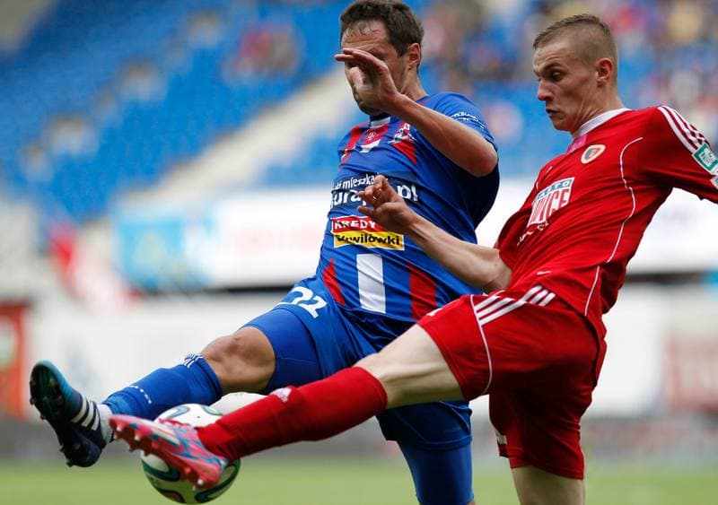 Football. T-Mobile Ekstraklasa. Piast Gliwice - Podbeskidzie Bielsko Biala. 26.04.2015