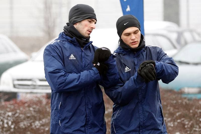 Football. Piast Gliwice. Training. 07.01.2016