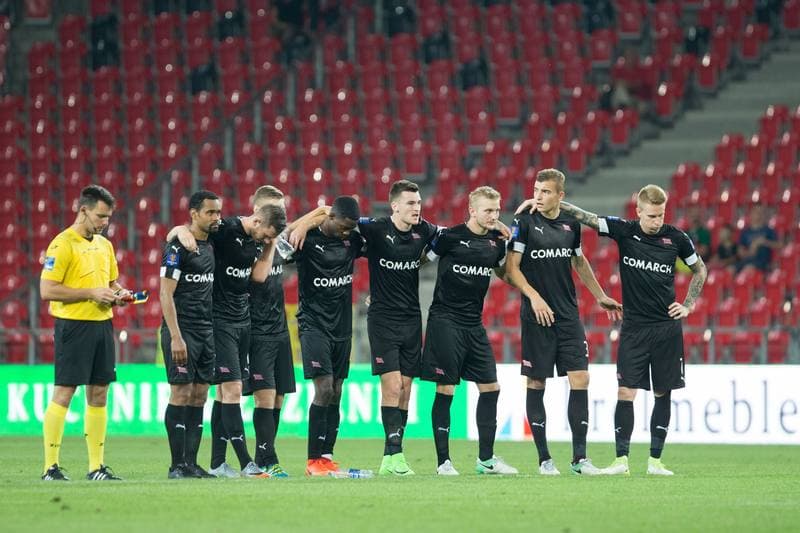 Football. Polish Cup. GKS Tychy - Cracovia Krakow. 09.08.2017