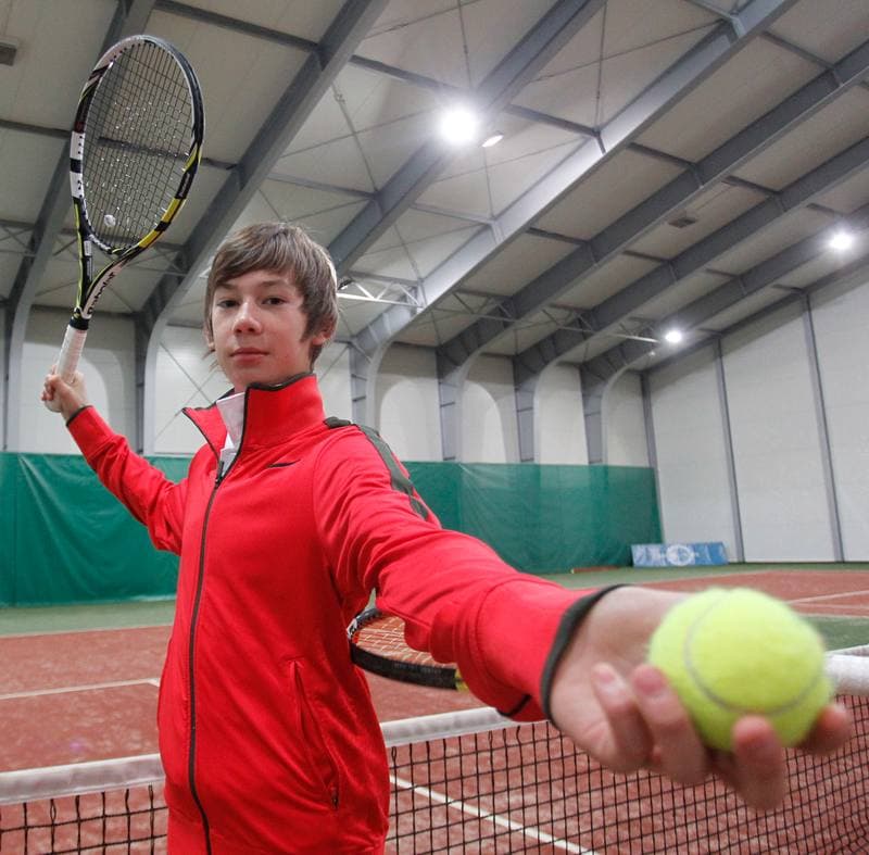 Tennis. KS Gornik Bytom. Training. 10.01.2014