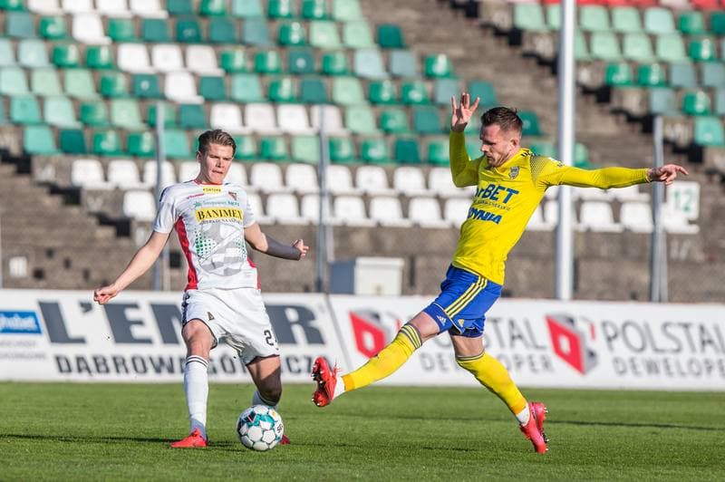 Football. Fortuna I Liga. Zaglebie Sosnowiec - Arka Gdynia. 28.04.2021