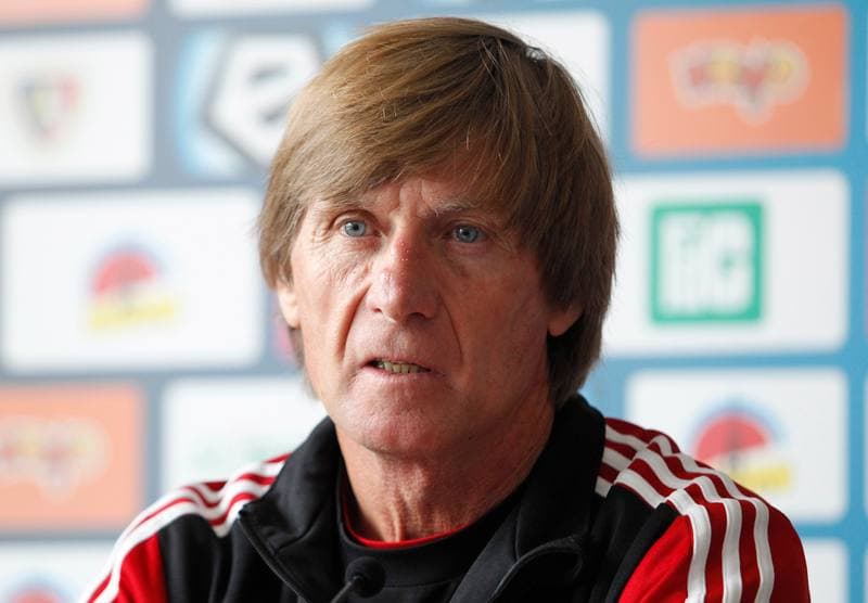 Football. Piast Gliwice. Press Conference. 25.09.2014