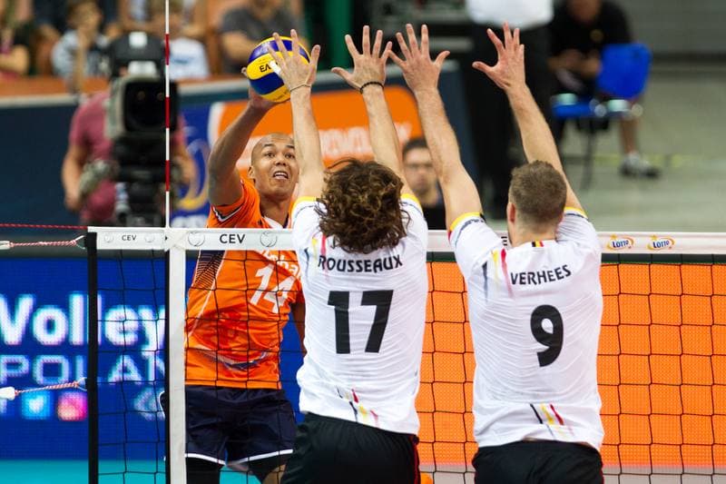 Volleyball. CEV EuroVolley. Netherlands - Belgium. 28.08.2017