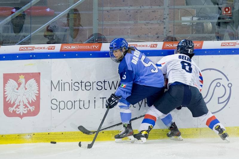 Ice Hockey. Women's World Championship Division 1 Group B. Italy - Korea. 14.04.2022
