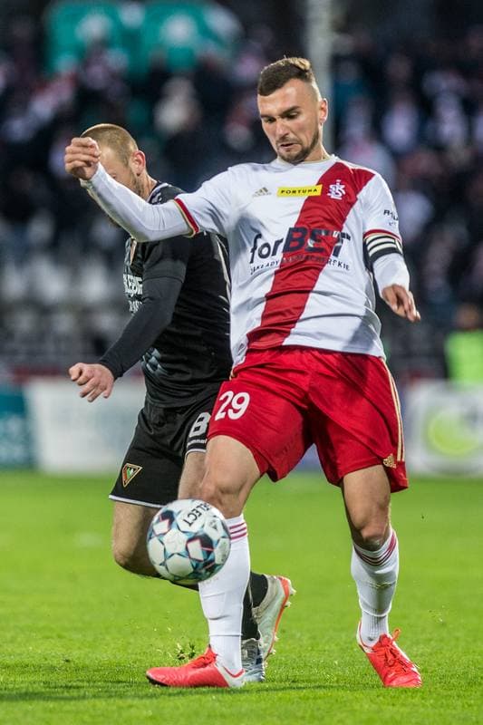 Football. Fortuna I Liga. Zaglebie Sosnowiec - LKS Lodz. 16.04.2022