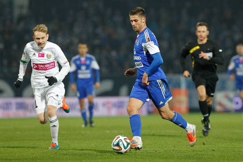 Football. T-Mobile Ekstraklasa. Ruch Chorzow - Slask Wroclaw. 21.11.2014