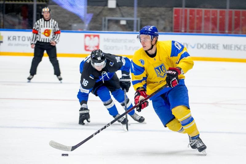 Ice Hockey. World Championship Division 1 Group B. Estonia - Ukraine. 01.05.2022