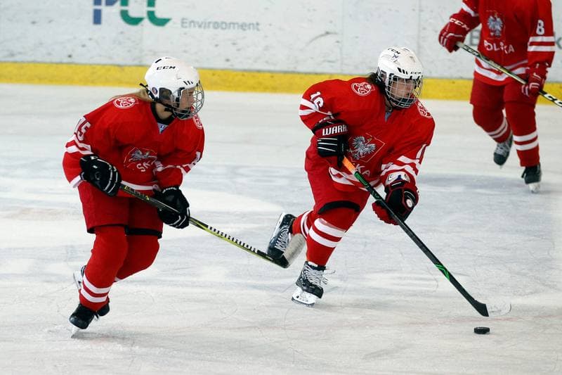 Ice Hockey. Slaska Liga Mlodzikow. Polonia Bytom - Reprezentacja Polski Kobiet. 06.09.2018