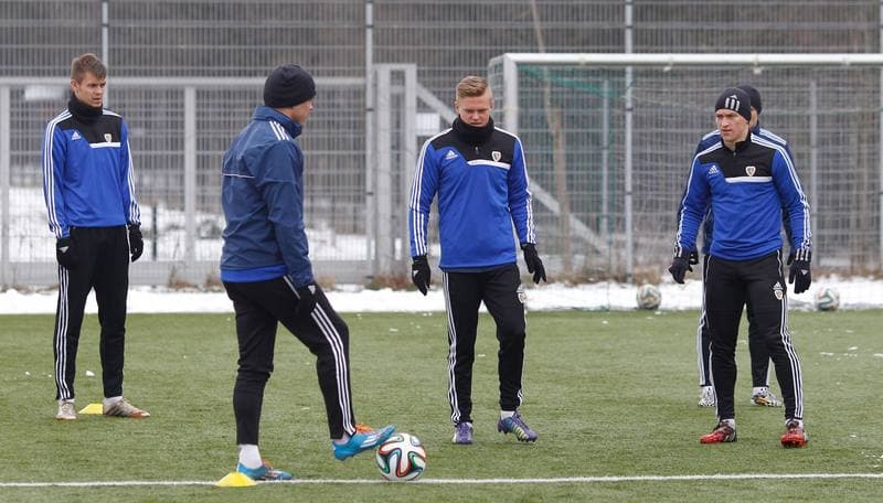 Football. Piast Gliwice. Training. 07.01.2016