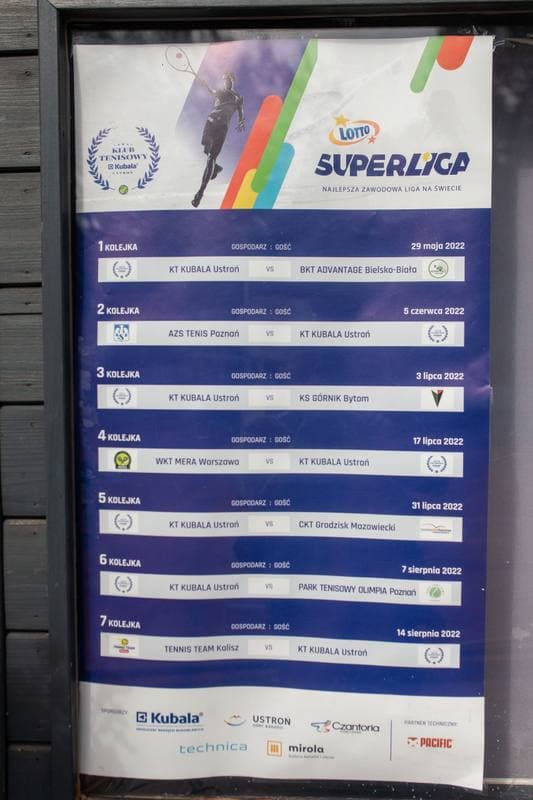Tennis. Lotto SuperLiga. KT Kubala Ustron - Park Tenisowy Olimpia Poznan. 07.08.2022