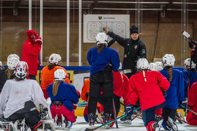 Ice Hockey. Poland national team. Training. 04.01.2022