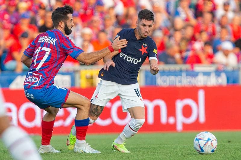 Football. UEFA Conference League. Rakow Czestochowa - Slavia Prague. 18.08.2022