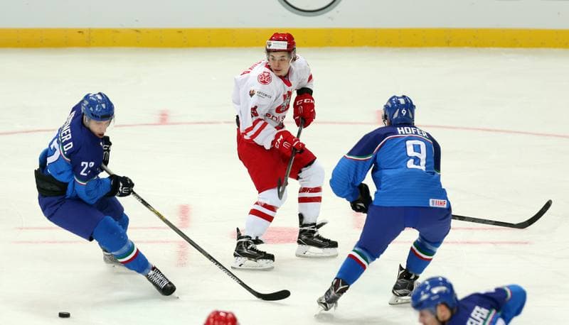 Ice Hockey. World Championship Division 1A. Italy - Poland. 23.04.2016