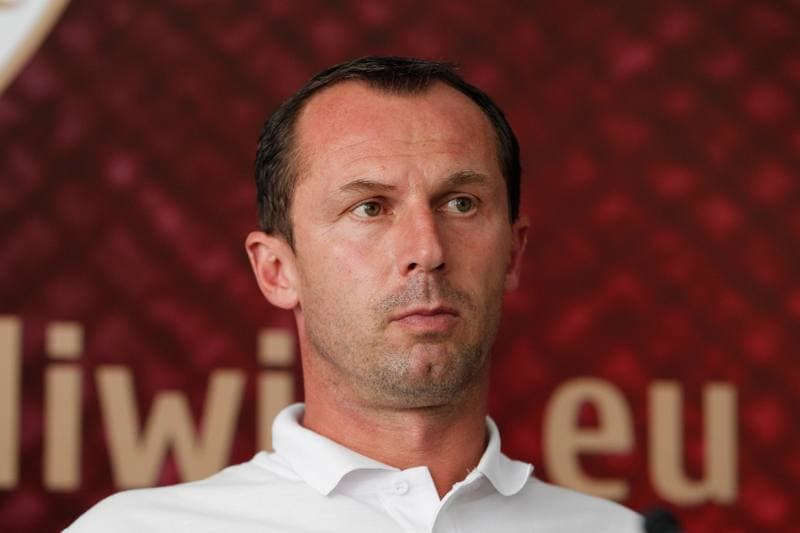 Football. Piast Gliwice. Press Conference. 01.09.2016