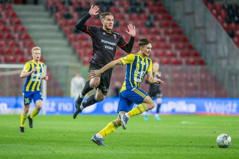 Football. Fortuna I Liga. GKS Tychy - Arka Gdynia. 07.04.2022
