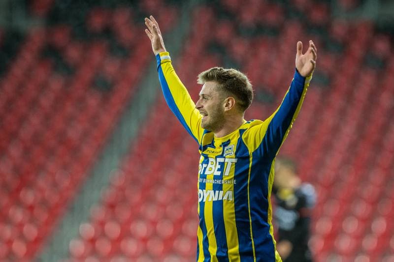 Football. Fortuna I Liga. GKS Tychy - Arka Gdynia. 07.04.2022