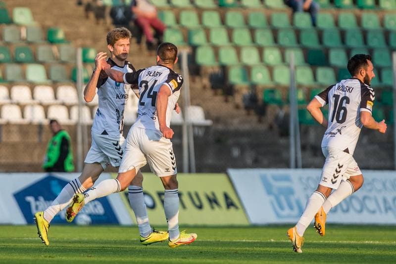 Football. Fortuna I Liga. Zaglebie Sosnowiec - Sandecja Nowy Sacz. 08.05.2022